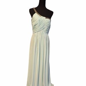 Calvin Klein One-Shoulder Light Blue Dress